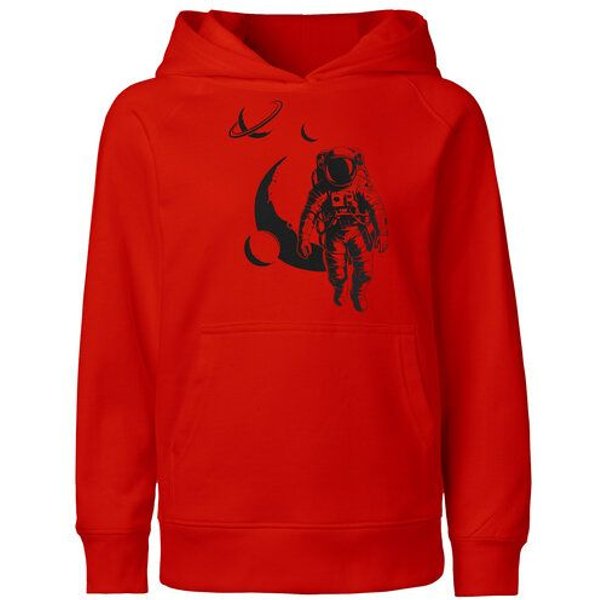 HANDGEDRUCKT "Spacewalk" Kinder Hoody Neutral