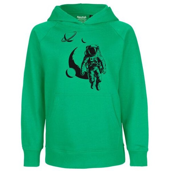 HANDGEDRUCKT "Spacewalk" Kinder Hoody Neutral