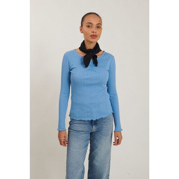 Basic Apparel High Neck Langarm Shirt SCALA aus Bio-Baumwolle