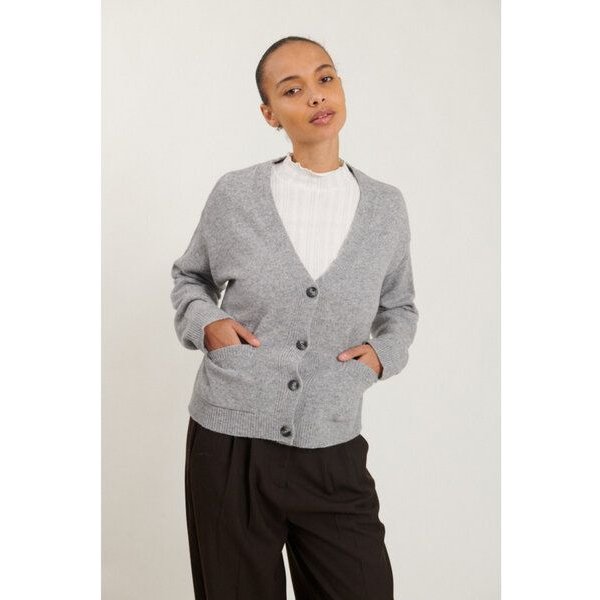 Basic Apparel Pocket-Cardigan LISE aus recycelter Wolle