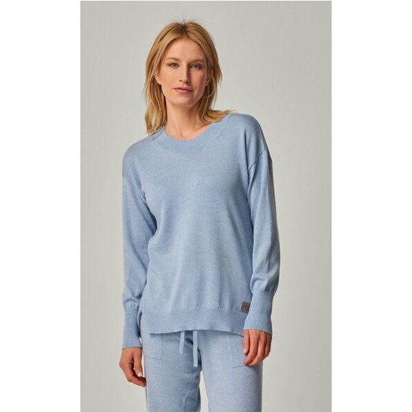 YOU LOOK PERFECT 100% Merino Strickpullover mit Rundhals "Bella"