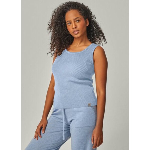 YOU LOOK PERFECT 100% Merino Rippen-Stricktop "Blossom"