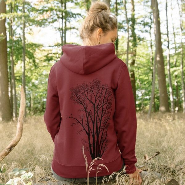 Cmig Erle mit Elster Kapuzenjacke unisex