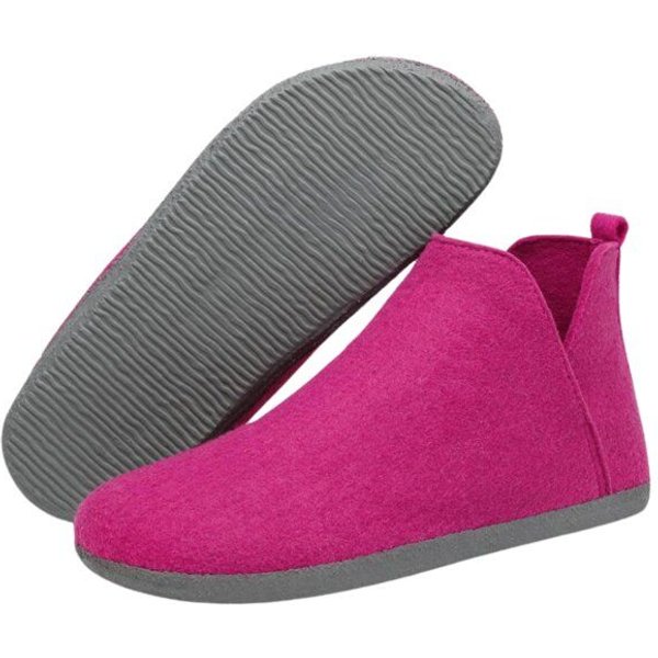 Home & Joy Hausschuhe Filz vegan Hüttenschuhe Pantoffeln Schlappen Pantoletten
