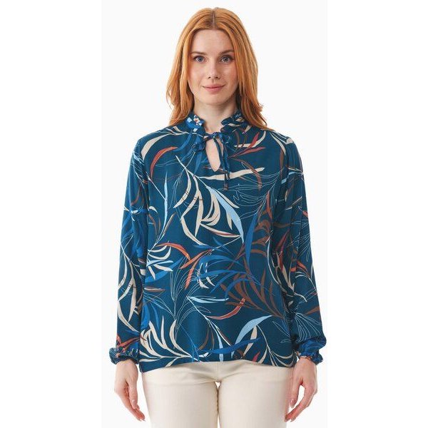 ORGANICATION Bluse aus LENZING ECOVERO mit Blattmuster