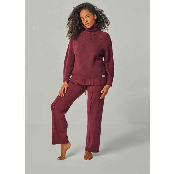 YOU LOOK PERFECT Merino Loungewear Set „Strickpullover Eve & Strickhose Elisa"
