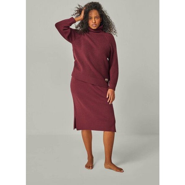 YOU LOOK PERFECT Merino Loungewear Set „Strickpullover Eve & Strickrock Erika"