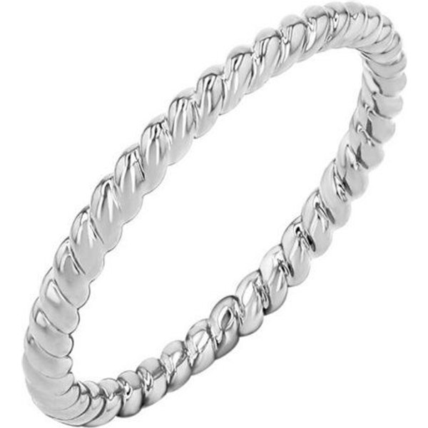 Eppi Silberner geflochtener Ring Twisty