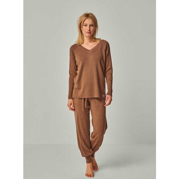 YOU LOOK PERFECT Merino Loungewear Set „Strickpullover Dorina & Strickhose Bella"