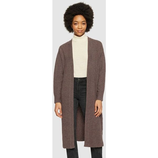 KnowledgeCotton Apparel Langer Cardigan aus Bio-Lammwolle