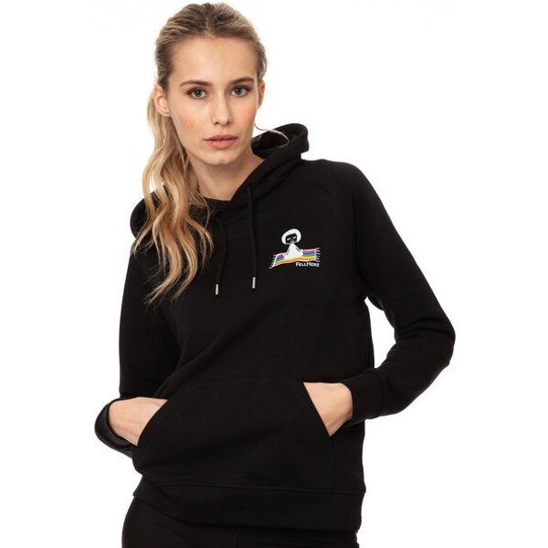 FellHerz Damen Hoodie Ommm black aus 85% Biobaumwolle und 15% recyceltem Polyester
