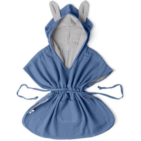 Mababu Musselin Badeponcho aus 100% Bio-Baumwolle, OEKO-TEX® STANDARD 100 & GOTS zertifiziert, für Kinder (1-3 Jahre, 4-7 Jahre)