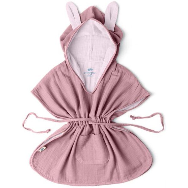 Mababu Musselin Badeponcho aus 100% Bio-Baumwolle, OEKO-TEX® STANDARD 100 & GOTS zertifiziert, für Kinder (1-3 Jahre, 4-7 Jahre)
