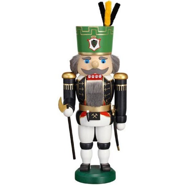 Seiffener Volkskunst eG Nussknacker aus Seiffen Bergmeister 26 cm- aus dem Erzgebirge