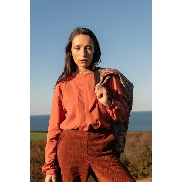 WiDDA berlin FRANS Bluse mit Volants aus TENCEL®