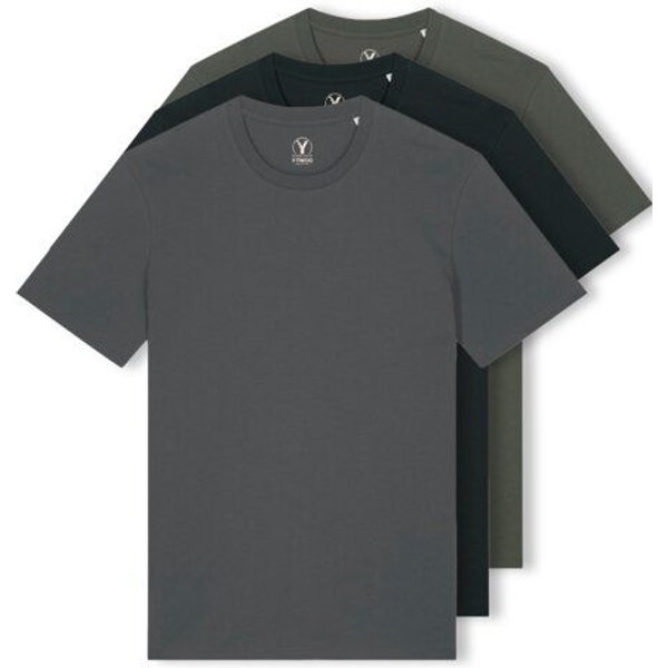 YTWOO 3er Pack Iconic Basic Unisex T-Shirt aus 100% Biobaumwolle|Essential Farben|Fair|Nachhaltig