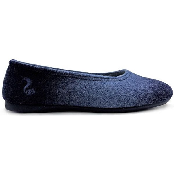 Hausschuh "thies ® Eco Shade Ballerina" aus weichem, recyceltem Wollfilz