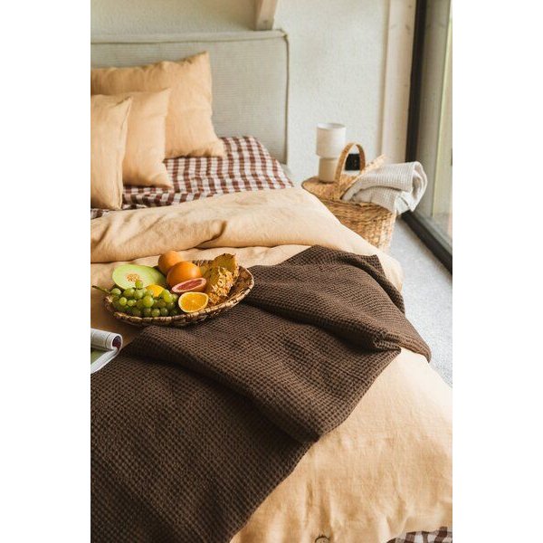 AmourLinen Waffeldecke aus Leinen