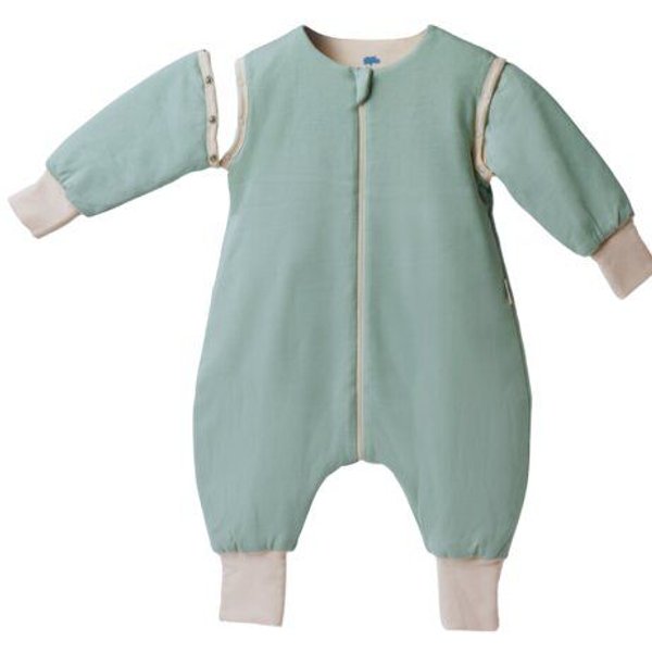 Mababu Schlafanzug & Pyjama in Einem | 0.5 TOG Schlafsack mit Füßen | Bio-Baumwolle | GOTS-zertifiziert