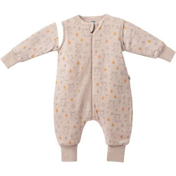 Mababu Schlafanzug & Pyjama in Einem | 0.5 TOG Schlafsack mit Füßen | Bio-Baumwolle | GOTS-zertifiziert