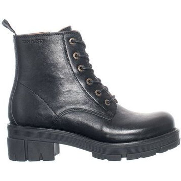Ten Points Leder-Schnürboots mit dicker Sohle, Cecilia