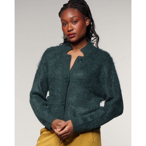 Alma & Lovis Kuschelige Wohlfühljacke aus gebrushtem Alpakastrick | Brushed Jacket