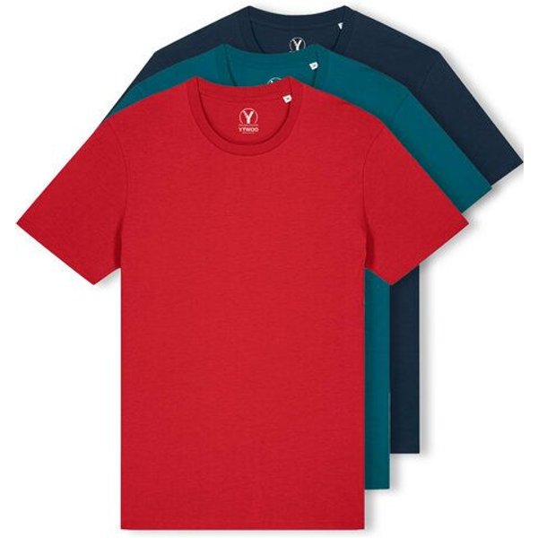 YTWOO 3er Pack Iconic Basic Unisex T-Shirt aus 100% Biobaumwolle| Viele Farbkombinatioben|Fair|Nachhaltig