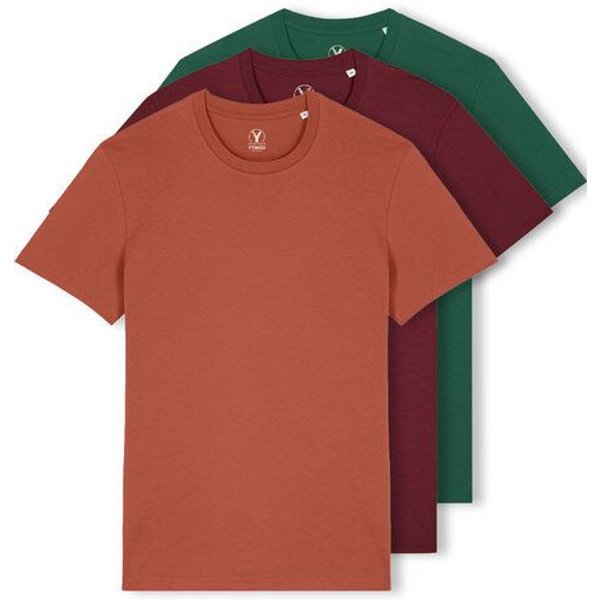 YTWOO 3er Pack Iconic Basic Unisex T-Shirt aus 100% Biobaumwolle| Viele Farbkombinatioben|Fair|Nachhaltig