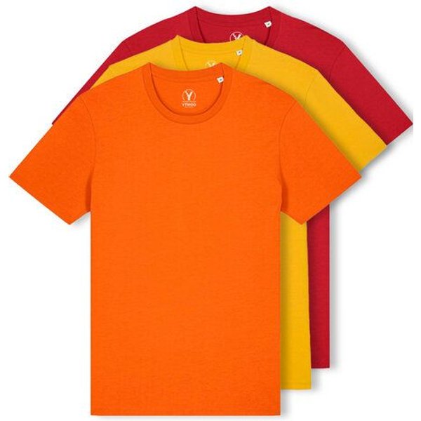 YTWOO 3er Pack Iconic Basic Unisex T-Shirt aus 100% Biobaumwolle| Viele Farbkombinatioben|Fair|Nachhaltig
