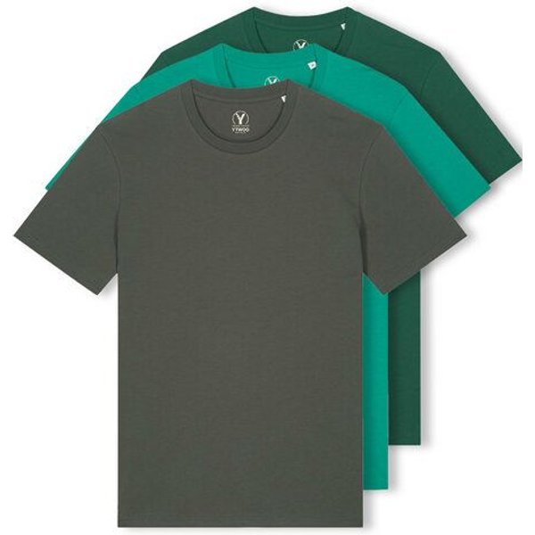 YTWOO 3er Pack Iconic Basic Unisex T-Shirt aus 100% Biobaumwolle| Viele Farbkombinatioben|Fair|Nachhaltig