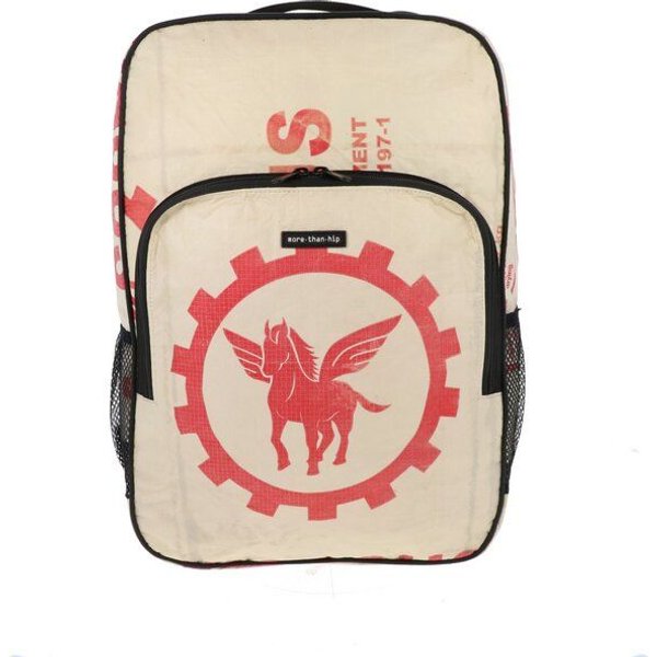 MoreThanHip Laptop-Rucksack 15,6 Zoll aus recycelten Zement- oder Fischfuttersäcken - Trong