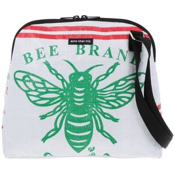 MoreThanHip Schultertasche aus Zement- oder Tierfuttersäcken - Stylische Damentasche mit Charakter - Amara