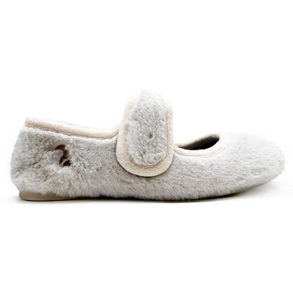 Veganer Hausschuh "thies ® Rec Fur Ballerina" aus ultraweichem, recyceltem Fell, fair produziert