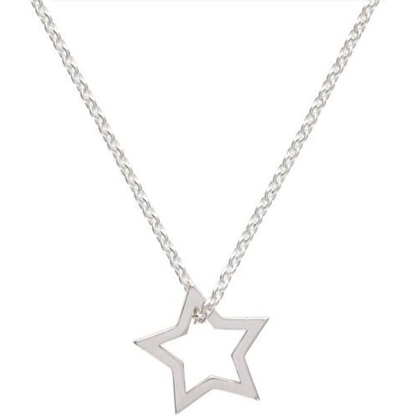 BELLYBIRD Jewellery Halskette - kleiner Stern, Sternanhänger, Silber/ Silber vergoldet