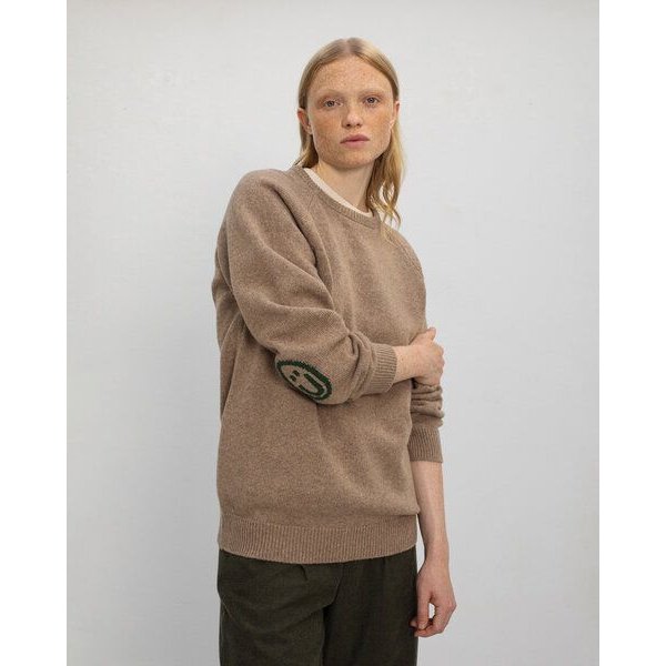 Rotholz Smiling Strickpullover aus recycelter Wolle