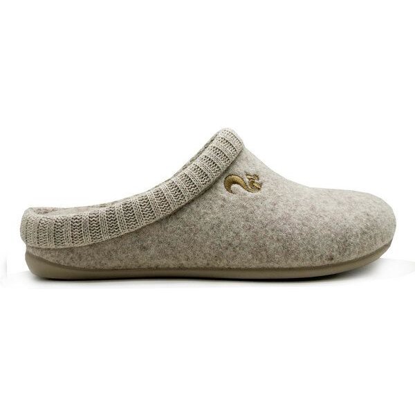 Hausschuh "thies ® Rec Cozy Slipper" aus weichem, recyceltem Wollfilz