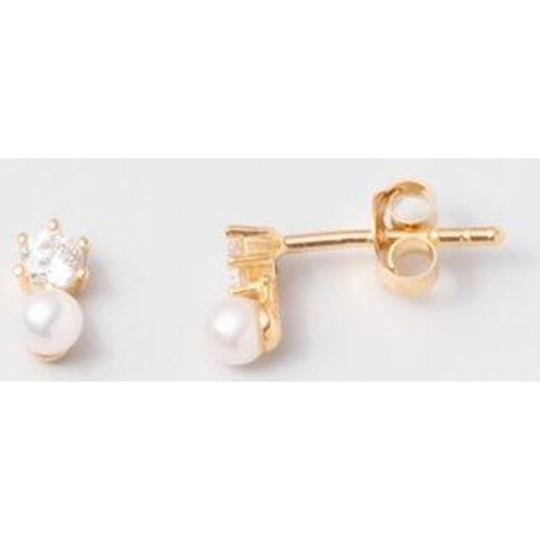 fejn jewelry Ohrstecker 'sparkle & pearl' mit Perle und Zirkonia