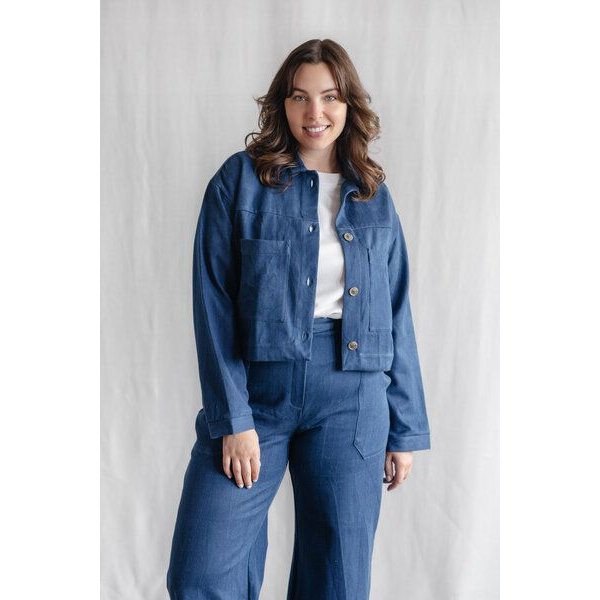 Jyoti - Fair Works Baumwolldenim Shacket Mayur