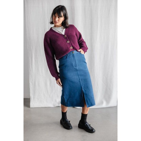 Jyoti - Fair Works Baumwolldenim Rock Aleena