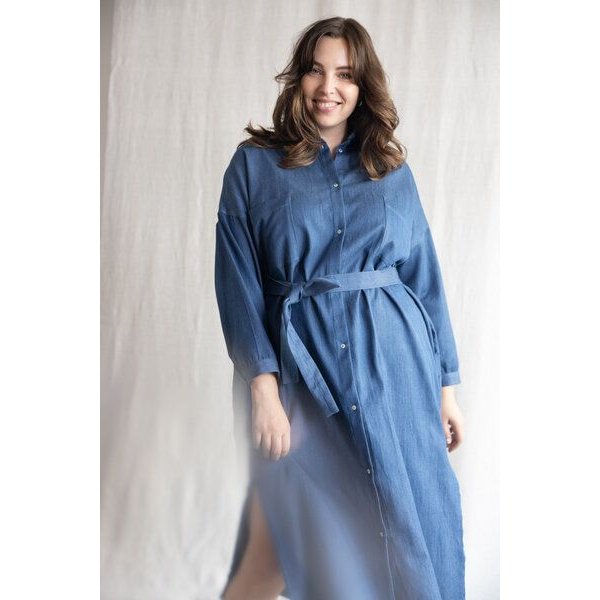 Jyoti - Fair Works Baumwolldenim Kleid Ananya