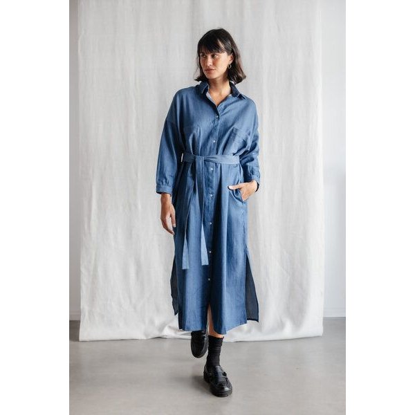 Jyoti - Fair Works Baumwolldenim Kleid Ananya