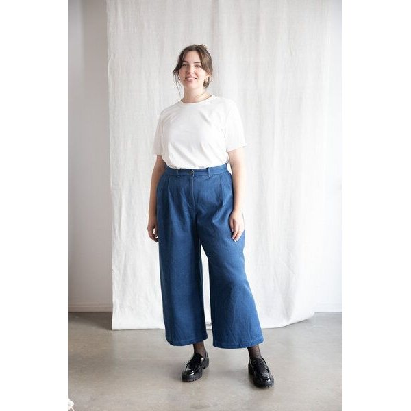 Jyoti - Fair Works Baumwolldenim Culotte Awasi
