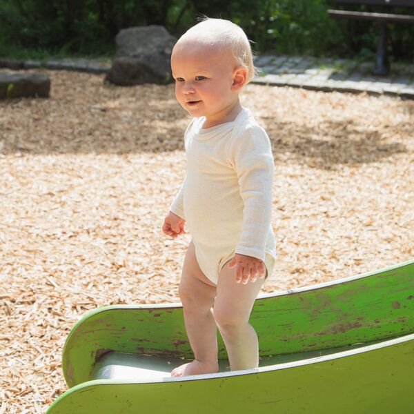 Kokon Zwo Baby Langarmbody 100% Bouretteseide