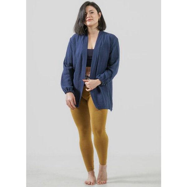 YogiLiebe Kimonobluse Prema aus Bio-Musselin – Mint | handgenäht in Deutschland