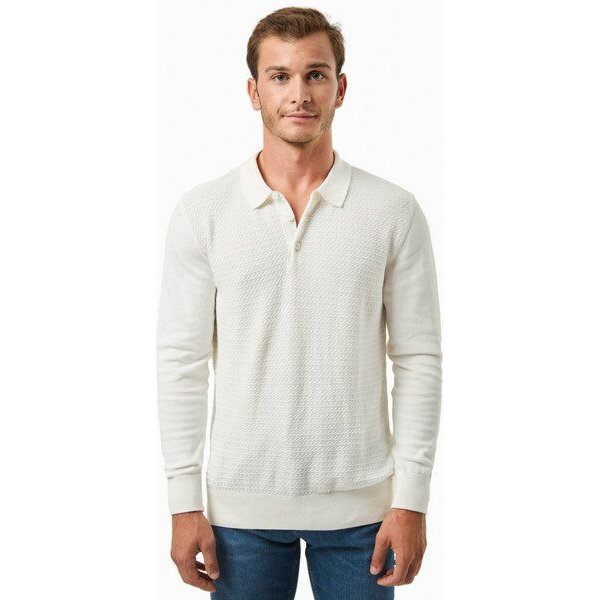 ORGANICATION Polokragenpullover aus Bio-Baumwolle