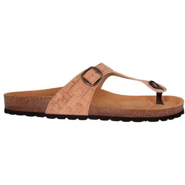 Shoezuu Vegan Vegane Zehentrenner Fußbett Sandalen aus Kork