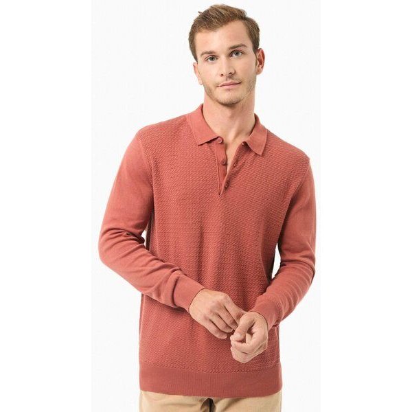 ORGANICATION Polokragenpullover aus Bio-Baumwolle