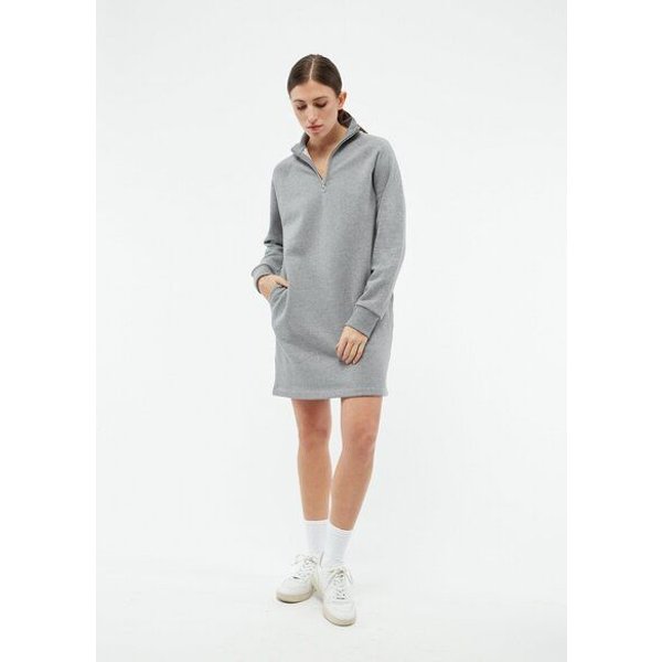 Givn Berlin Sweatdress GBMARNIE aus Bio-Baumwolle mit Seitentaschen - Grey Melange