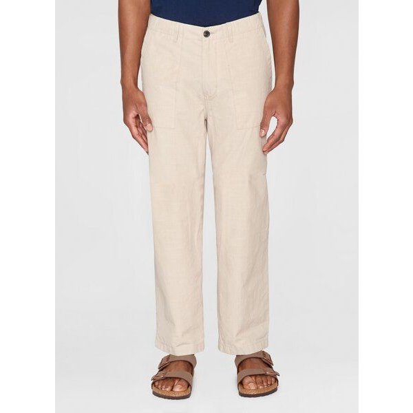 KnowledgeCotton Apparel Herren Hose "FLINT wide slub yarn pants" von Knowledge Cotton Apparel - VEGAN