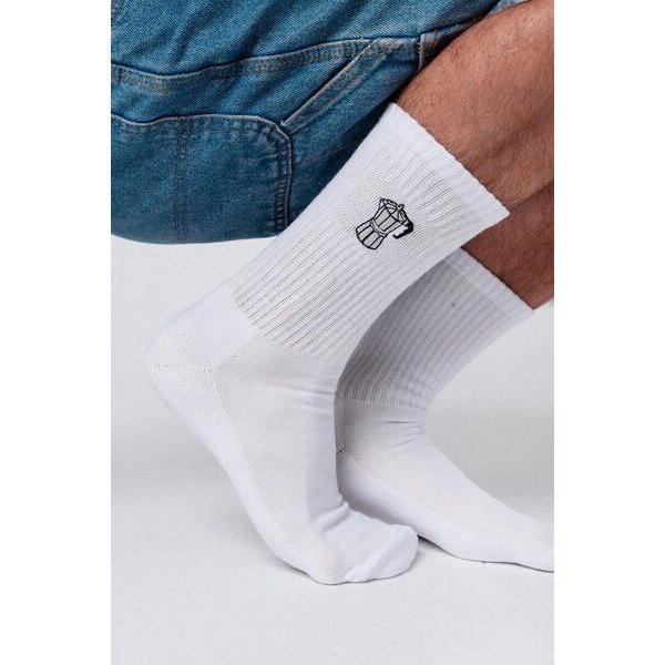 Coffee Fashion Espressokocher | Bestickte Bio Baumwoll Socken